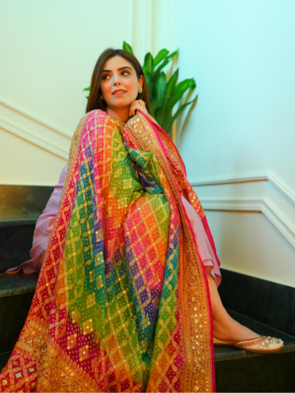 Multi Colored Bandhani