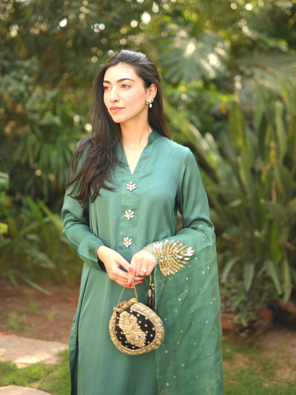 Summer Green Fancy and Party Wear