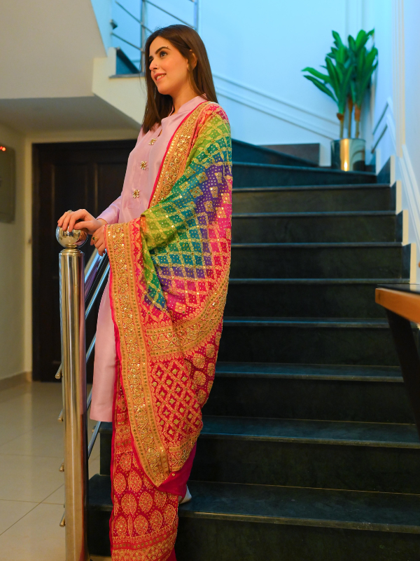 Multi Colored Bandhani